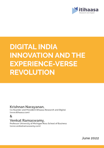 Digital India Innovation and the Experience verse Revolution